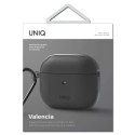 UNIQ Ochranné pouzdro na sluchátka Valencia Case pro Apple AirPods 3 šedá/šedá Antimikrobiální