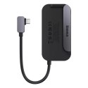 Hub 4w1 Baseus PadJoy Series USB-C do USB 3.0 HDMI USB-C PD jack 3,5 mm (Szary)