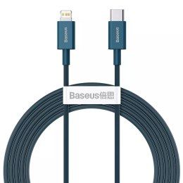 Kabel USB-C do Lightning Baseus Superior Series, 20W, PD, 2m (niebieski)