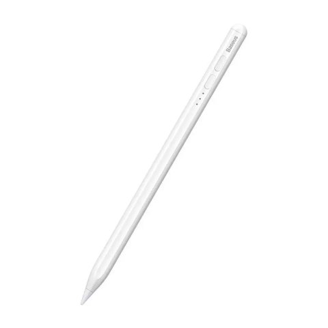 Kapacitní stylus LED Baseus Smooth Writing pro telefon/tablet (bílý)
