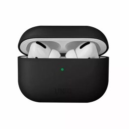 Ochranné pouzdro na sluchátka UNIQ Lino pouzdro na Apple AirPods Pro Silicone black/ink black