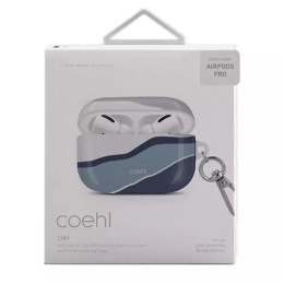 Ochranné pouzdro na sluchátka UNIQ pouzdro Coehl Ciel pro Apple AirPods Pro blue/twilight blue