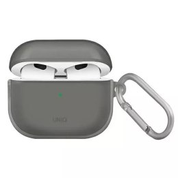 Ochranné pouzdro na sluchátka UNIQ pouzdro Glase pro Apple AirPods 3 kouř/kouř