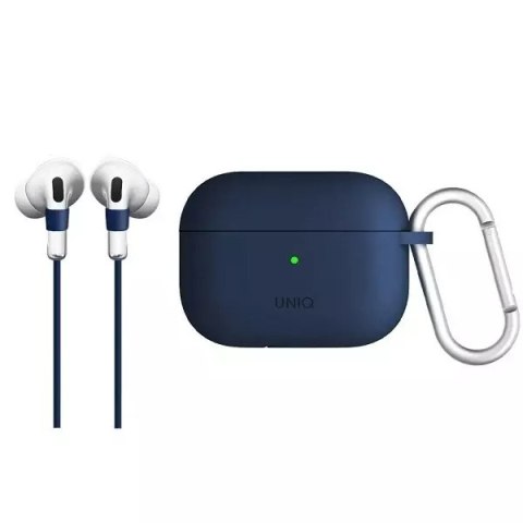 Ochranné pouzdro na sluchátka UNIQ pouzdro Vencer pro Apple AirPods Pro Silikonová modrá/mořská modrá