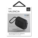 UNIQ Ochranné pouzdro na sluchátka Valencia Case pro Apple AirPods Pro černé/půlnoční černé Antimikrobiální