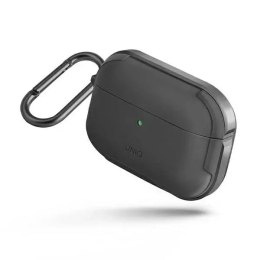 UNIQ Ochranné pouzdro na sluchátka Valencia Case pro Apple AirPods Pro šedé/šedé kovově antimikrobiální