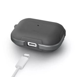 UNIQ Ochranné pouzdro na sluchátka Valencia Case pro Apple AirPods Pro šedé/šedé kovově antimikrobiální