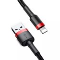 Baseus Cafule 2A 3m Lightning USB kabel (černo-červený)