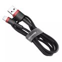 Baseus Cafule 2A 3m Lightning USB kabel (černo-červený)