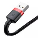 Baseus Cafule 2A 3m Lightning USB kabel (černo-červený)