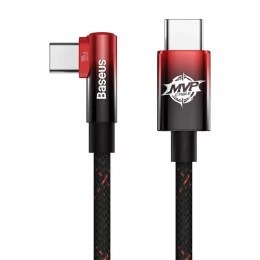 Baseus MVP2 USB-C na USB-C kabel, 100W, 1m (černo-červený)