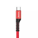 Baseus Spring kabel USB na USB-C 1m 2A (červený)