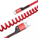 Baseus Spring kabel USB na USB-C 1m 2A (červený)