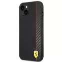 Eti na telefon Ferrari FEHCP14MAXBK do Apple iPhone 14 Plus 6,7" černý/černý pevný obal Carbon