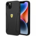 Eti na telefon Ferrari FEHCP14MRBUK do Apple iPhone 14 Plus 6,7" černé/černé pevné pouzdro Kožené strany razítka