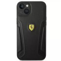 Eti na telefon Ferrari FEHCP14MRBUK do Apple iPhone 14 Plus 6,7" černé/černé pevné pouzdro Kožené strany razítka