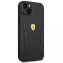 Eti na telefon Ferrari FEHCP14MRBUK do Apple iPhone 14 Plus 6,7" černé/černé pevné pouzdro Kožené strany razítka