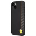 Eti na telefon Ferrari FEHCP14SAXBK do Apple iPhone 14 6,1" černý/černý pevný obal Carbon