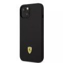 Eti na telefon Ferrari FEHMSIP14SBK do Apple iPhone 14 6,1" černý/černý pevný obal Silikonové kovové Logo Magsafe
