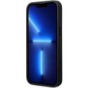 Etui na telefon BMW BMHCP14X22RBDK do Apple iPhone 14 Pro Max 6,7" černý/černý pevný obal kůže Blue Dots