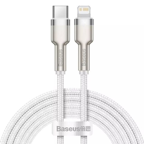 Kabel USB-C na Lightning Baseus Cafule, PD, 20W, 2m (bílý)