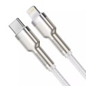 Kabel USB-C na Lightning Baseus Cafule, PD, 20W, 2m (bílý)