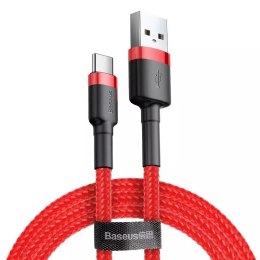 Kabel USB na USB-C Baseus Cafule 3A 0,5 m (červený)