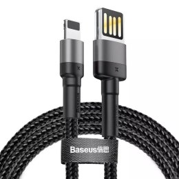 Lightning USB kabel (oboustranný) Baseus Cafule 2,4A 1m (šedočerný)