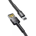 Lightning USB kabel (oboustranný) Baseus Cafule 2,4A 1m (šedočerný)