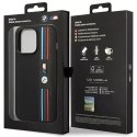 Pouzdro na telefon BMW BMHCP14X22PPMK pro Apple iPhone 14 Pro Max 6,7" černo/černá Tricolor M Collection