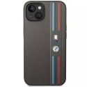 Pouzdro na telefon BMW BMHCP14M22PPMA pro Apple iPhone 14 Plus 6,7" šedá/šedá Tricolor M Collection