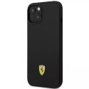 Pouzdro pro Ferrari FEHCP14MSIBBK pro Apple iPhone 14 Plus 6,7" černý/černý pevný obal Silikonové kovové Logo