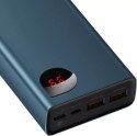 Powerbanka Baseus Adaman Metal 20000mAh, PD, QC 3.0, 65W, 2xUSB USB-C micro USB, (niebieski)
