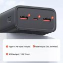 USAMS Powerbank PB68 30000mAh 65W QC3.0 PD Fast Charge kabel USB-C/USB-C 100W černý/černý ATXLOGTC01 (US-CD185)