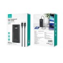 USAMS Powerbank PB68 30000mAh 65W QC3.0 PD Fast Charge kabel USB-C/USB-C 100W černý/černý ATXLOGTC01 (US-CD185)