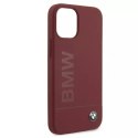 BMW BMHCP12SSLBLRE Pouzdro na telefon pro Apple iPhone 12 Mini 5,4" červený/červený pevný obal Silikonové podpisové logo