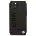 BMW BMHCP13SSLLBK Pouzdro na telefon pro Apple iPhone 13 Mini 5,4" černo/černé pevné pouzdro Signature Logo Impressum
