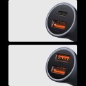 Baseus Golden Contactor Max rychlá nabíječka do auta 2x USB 60 W Quick Charge modrá (CGJM000003)