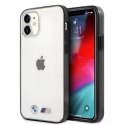 Etui telefonu BMW BMHCP12SMBTOK pro Apple iPhone 12 Mini 5,4" průhledné pevné pouzdro Sandblast