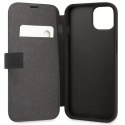 Pouzdro na telefon BMW BMFLBKP13SSLLBK pro Apple iPhone 13 Mini 5,4" Black/Black Book Signature