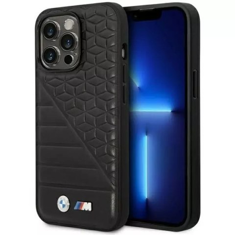 Pouzdro na telefon BMW BMHCP14L22PMGK pro Apple iPhone 14 Pro 6,1" černo/černý Bi vzor