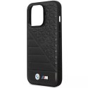 Pouzdro na telefon BMW BMHCP14L22PMGK pro Apple iPhone 14 Pro 6,1" černo/černý Bi vzor