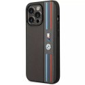 Pouzdro na telefon BMW BMHCP14L22PPMA pro Apple iPhone 14 Pro 6.1" šedá/šedá Tricolor M Collection