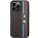 Pouzdro na telefon BMW BMHCP14L22PPMA pro Apple iPhone 14 Pro 6.1" šedá/šedá Tricolor M Collection