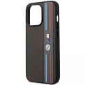 Pouzdro na telefon BMW BMHCP14L22PPMA pro Apple iPhone 14 Pro 6.1" šedá/šedá Tricolor M Collection