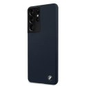 BMW BMHCS21LSTRONG Pouzdro pro Galaxy S21 Ultra G998 navy/navy hardcase Silikonový podpis