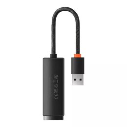 Baseus Lite Series USB na RJ45 síťový adaptér, 100 Mbps (černá)