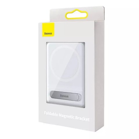 Baseus skládací magnetický otočný držák stojanu pro iPhone MagSafe (bílý)