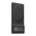 Baseus skládací magnetický otočný držák stojanu pro iPhone MagSafe (černý)