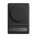 Baseus skládací magnetický otočný držák stojanu pro iPhone MagSafe (černý)